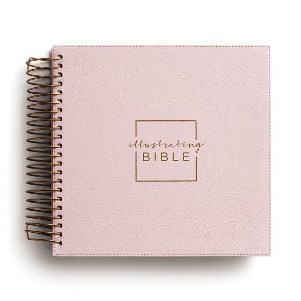 Illustrating Bible NIV: Spiral Bound Bible Journal, Pink