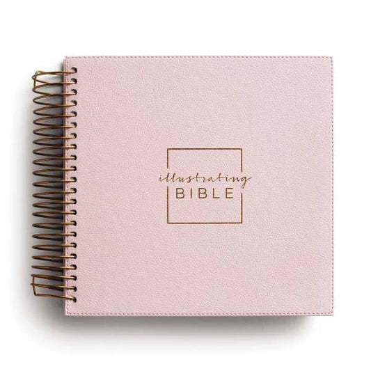 Illustrating Bible NIV: Spiral Bound Bible Journal, Pink