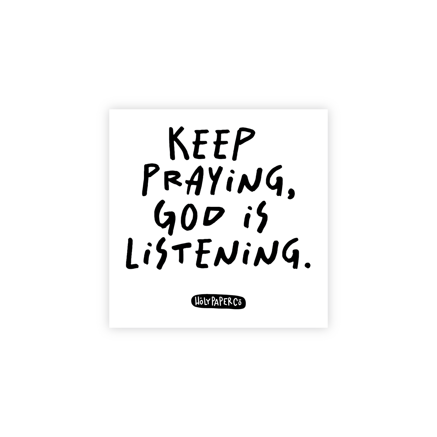 Keep Praying Sticky Note Tracts