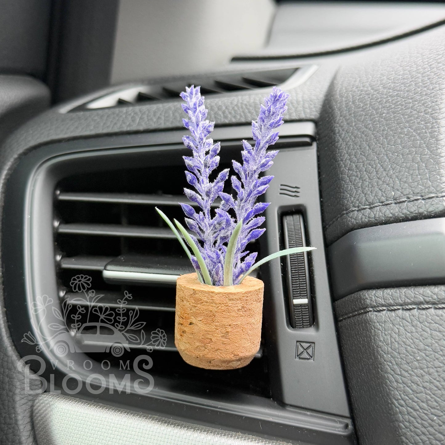 Lavender Flower Vent Clip Car Air Freshener (Reusable)