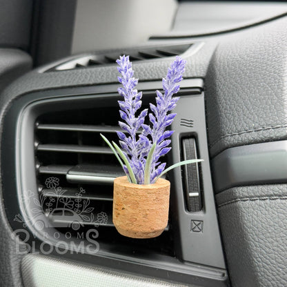 Lavender Flower Vent Clip Car Air Freshener (Reusable)