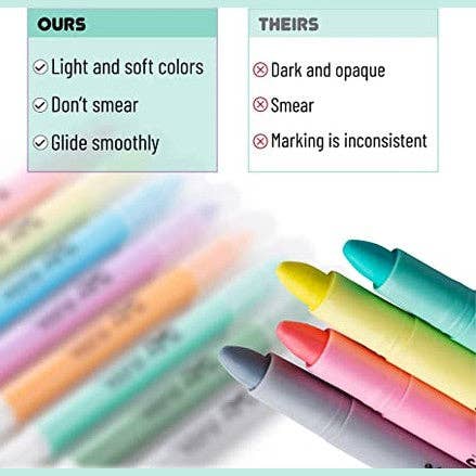 Gel Highlighters, No Bleed, 8 Pack