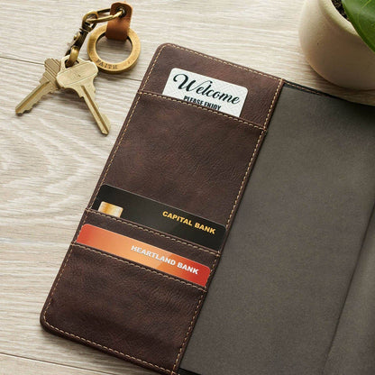 Journal Cover w/Lined Insert BrownCross/Man of God 1Tim 6:11