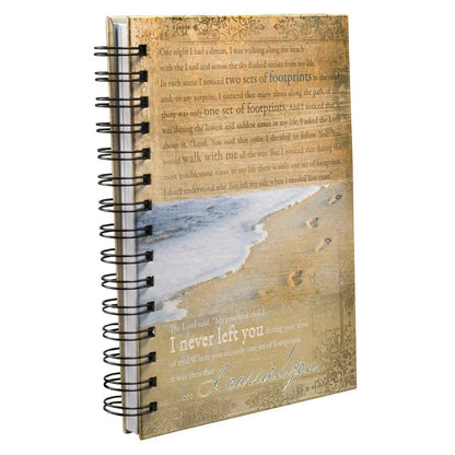 Journal Wirebound Beach Footprints