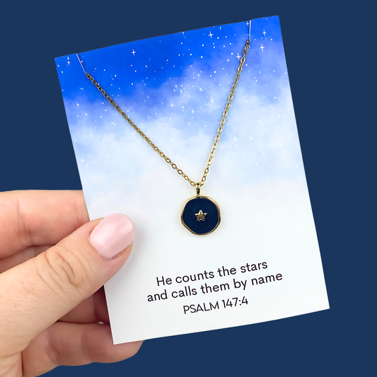 He Counts the Stars Necklace | Christian Jewelry