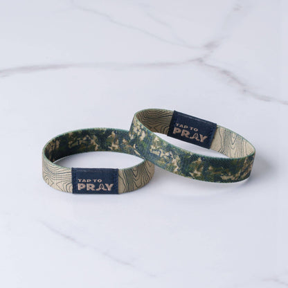Tap To Pray™ Wristbands - Valor Camo & Isaiah 6:8