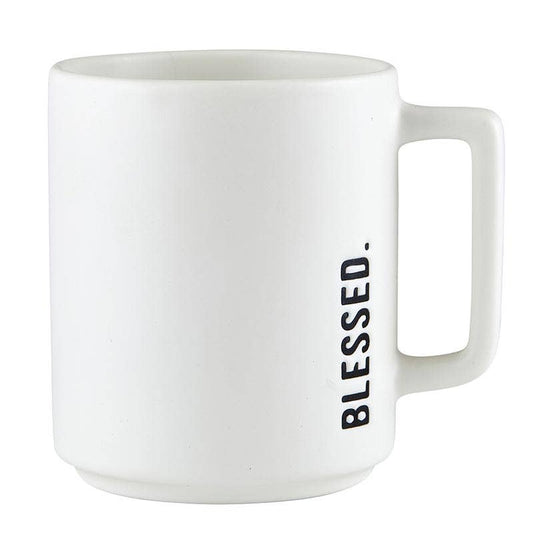 Matte Cafe Mug- Blessed