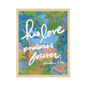 Faith Collection Wall Art His Love Endures 11x14