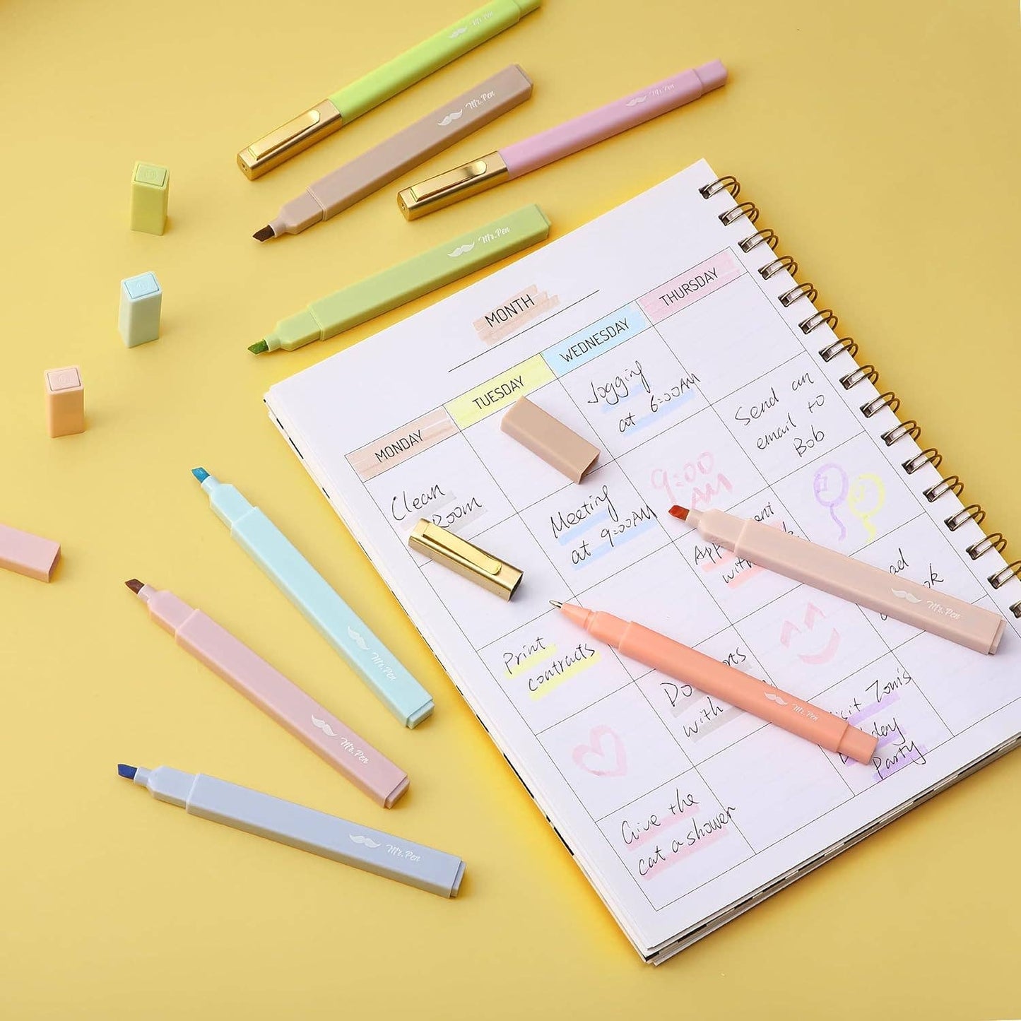 Bible Highlighters & Pens No Bleed 16 Pack Pastel