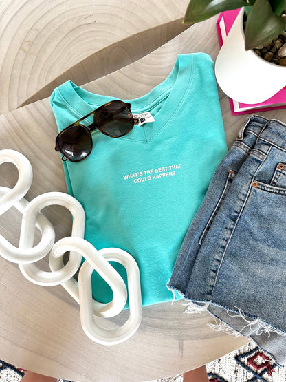Remember You Prayed - V-Neck (Htr Seafoam)