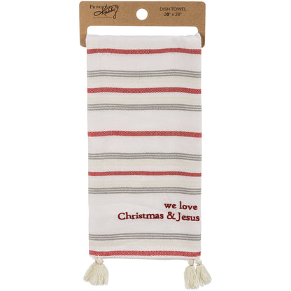 We Love Christmas & Jesus Kitchen Towel
