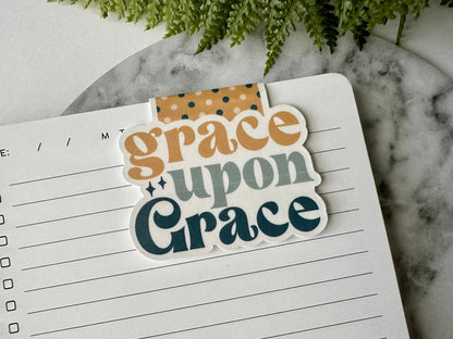 Grace Upon Grace - Magnetic Bookmark (~3.0 x 2.0 in)