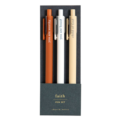 Faith Bible Study Pen Set