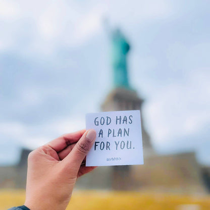 God Has a Plan For You Sticky Note Tracts