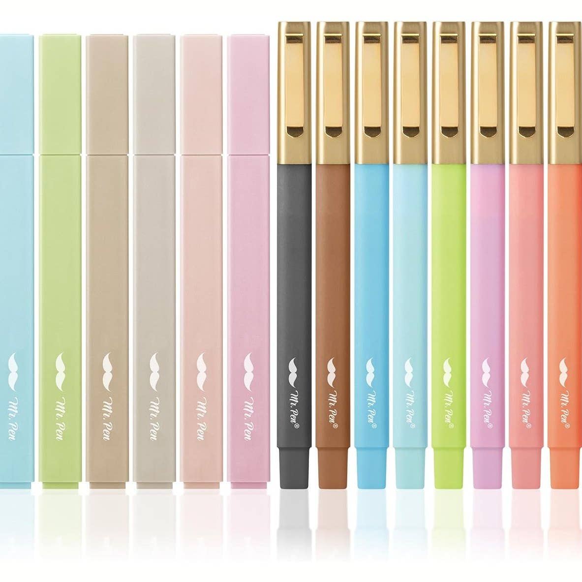 Bible Highlighters & Pens No Bleed 16 Pack Pastel
