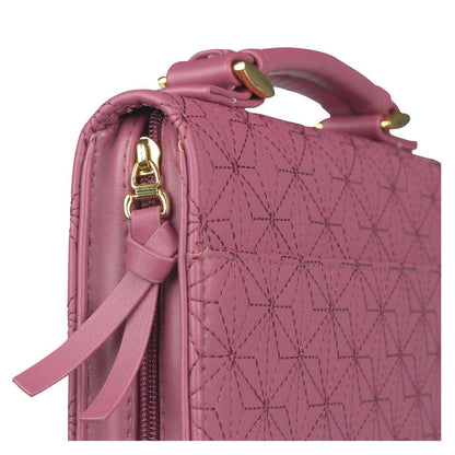 Bible Cover Fashion Pink Grace Badge