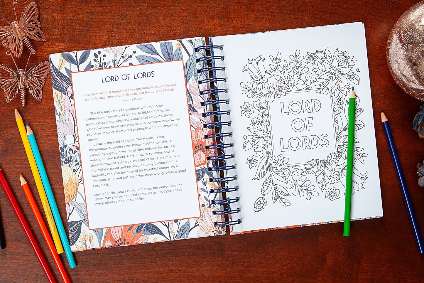 In Jesus' Name Devotional Coloring Book