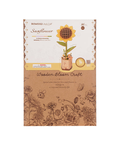 3D Wooden Flower Puzzles: Sunflower