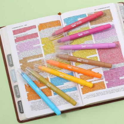 Gel Bible Highlighters 8 Pack No Bleed