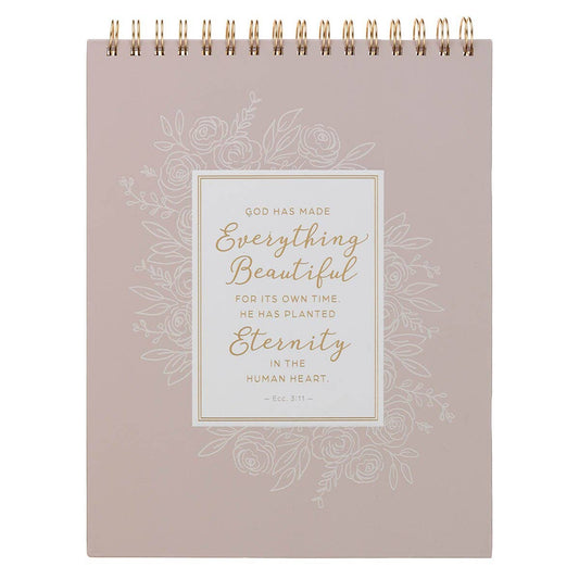 Spiral Notepad XL Pink Everything Beautiful Ecc. 3:11