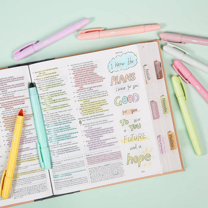 Gel Highlighters, 8 Pack, No-Bleed, Twist-Up Design