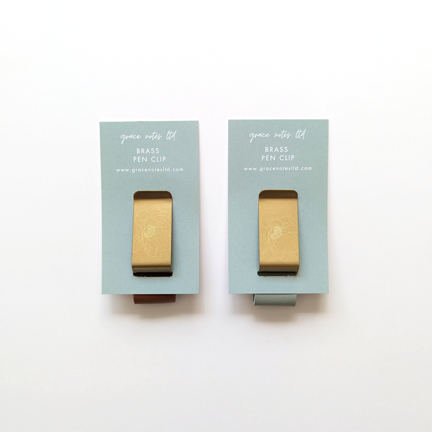 Brass Pen Clip for Notebook or Journal